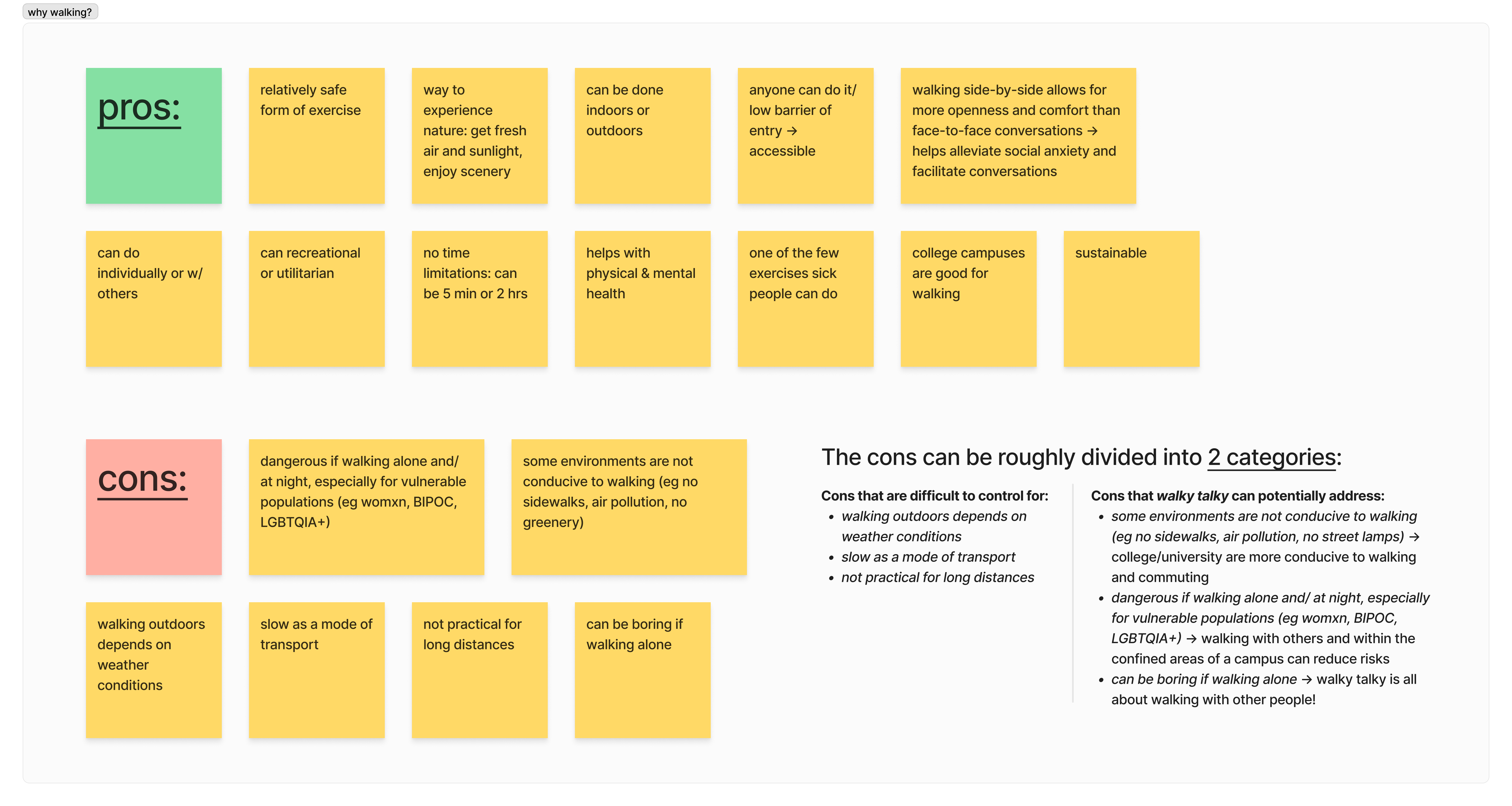 walky talky walking pros & cons